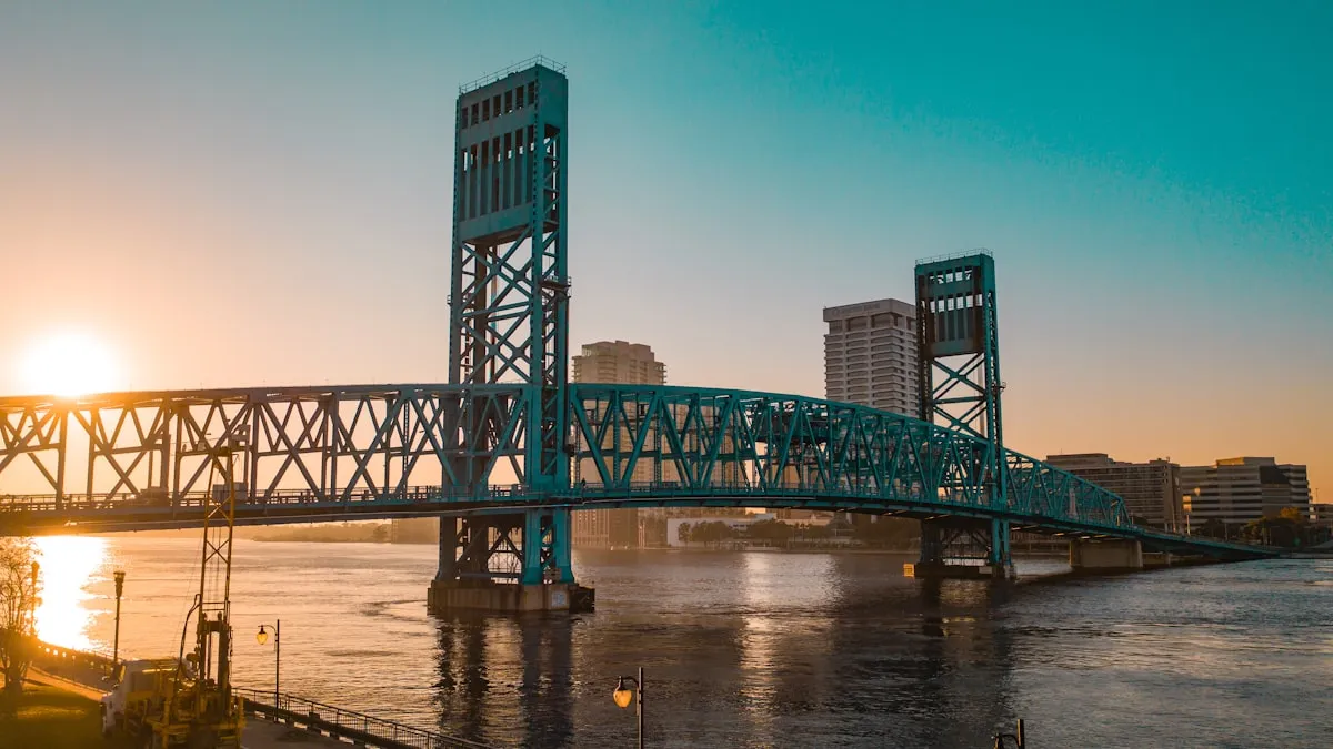 A bridge spanning the St. Johns River in Jacksonville